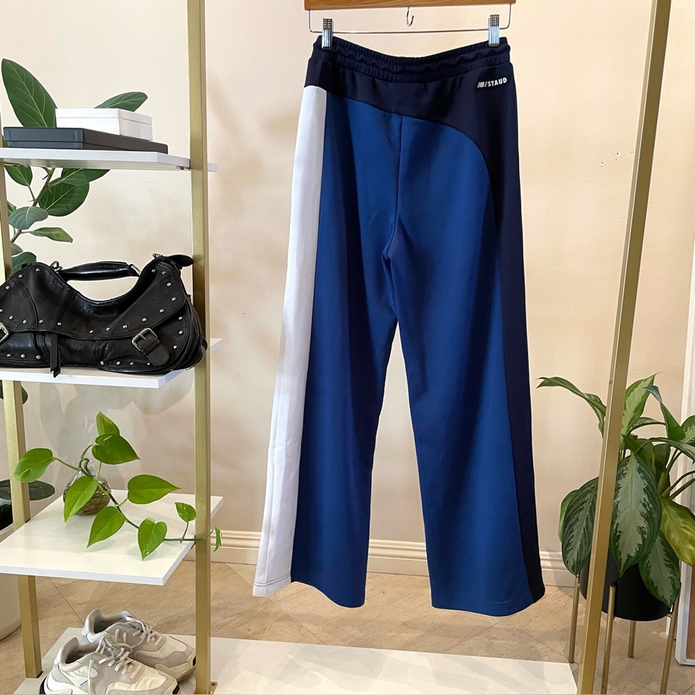 New Balance x Staud Blue and White Retro Track Pants - Picture 2 of 4